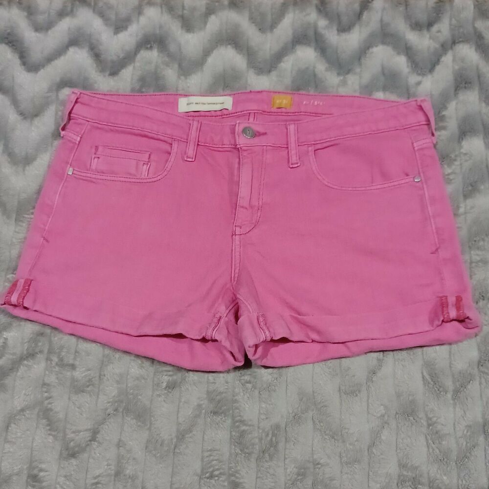 Pilcro And The Letterpress Womens Size 31 Pink Stet Denim Jean Shorts